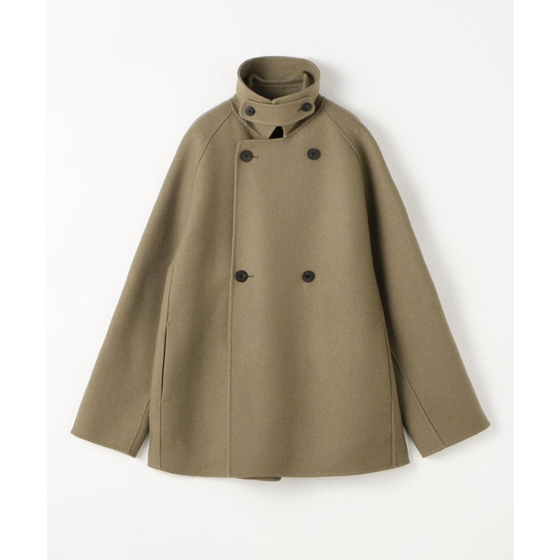 エディション Edition ウールカシミヤ ダブルフェイス ショートコート