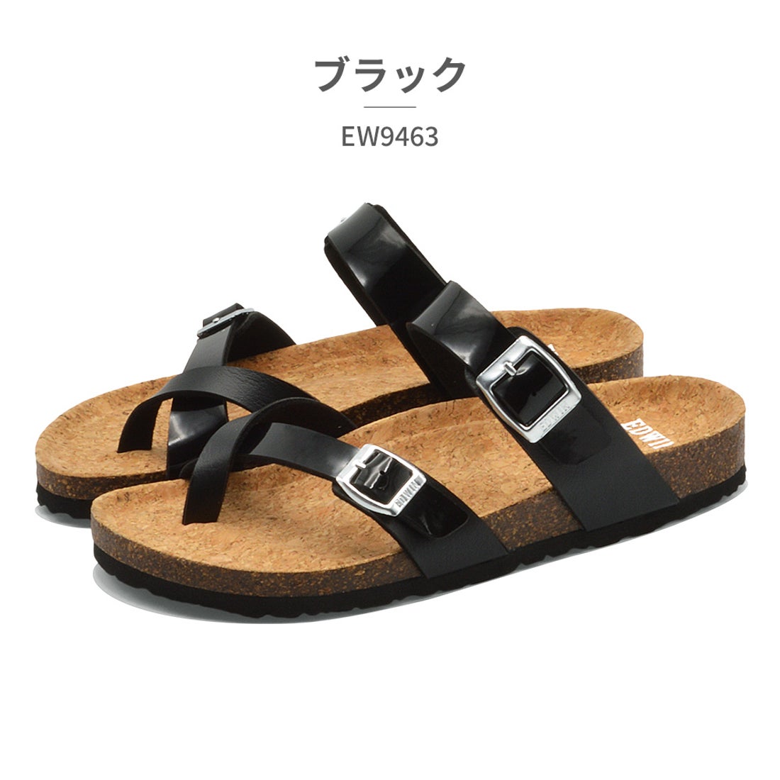 エドウィン EDWIN サンダル レディース EW9463 エドウィン （ブラック