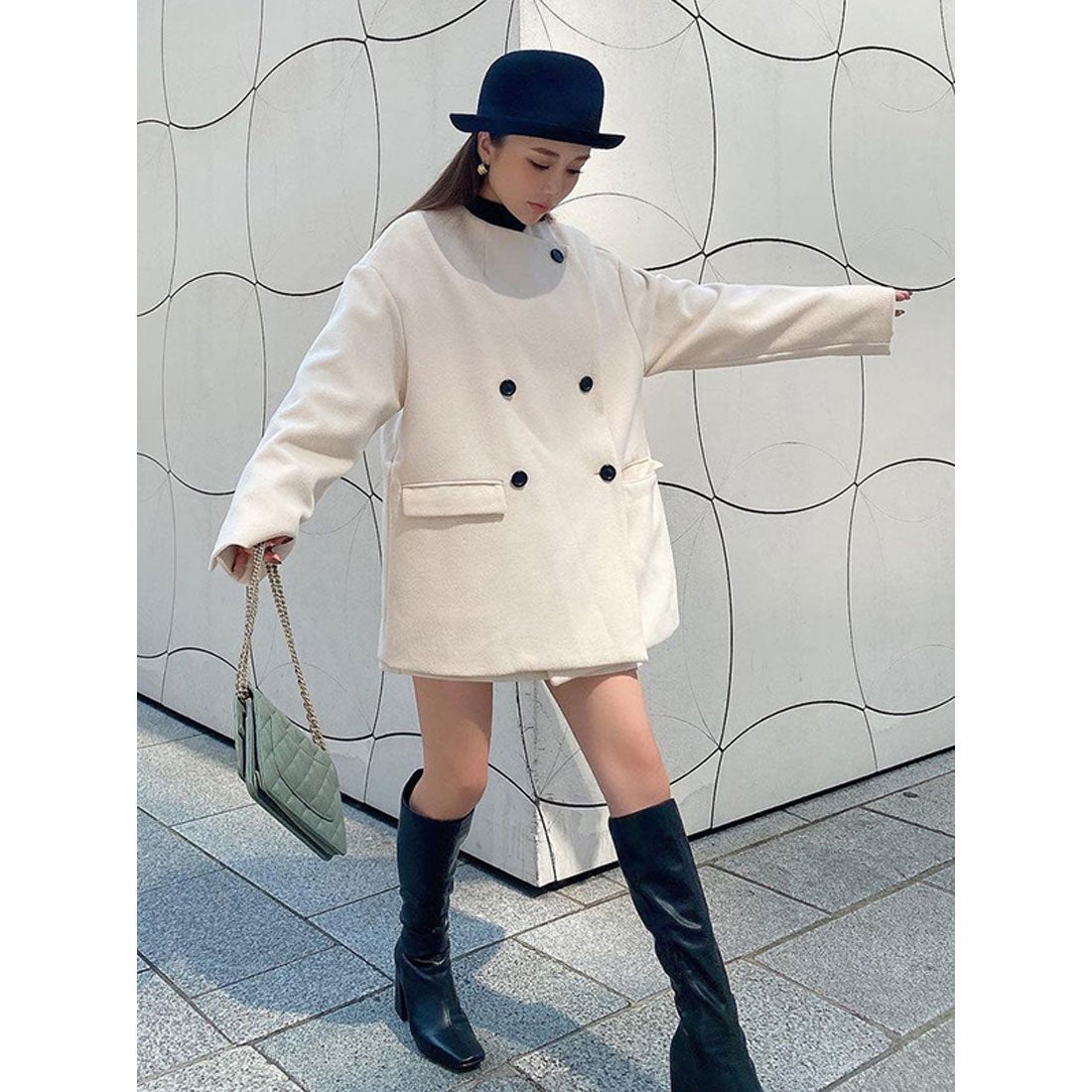 EIMY ISTOIRE エイミーイストワール eimy istoire バイカラーボタン