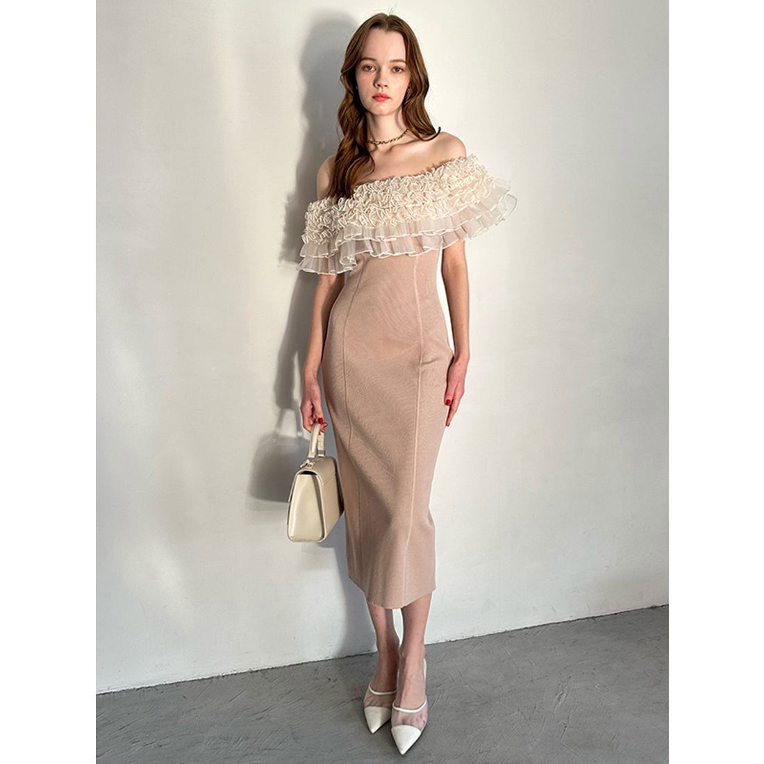 エイミーイストワール EIMY ISTOIRE デコレーションフリルオフショル