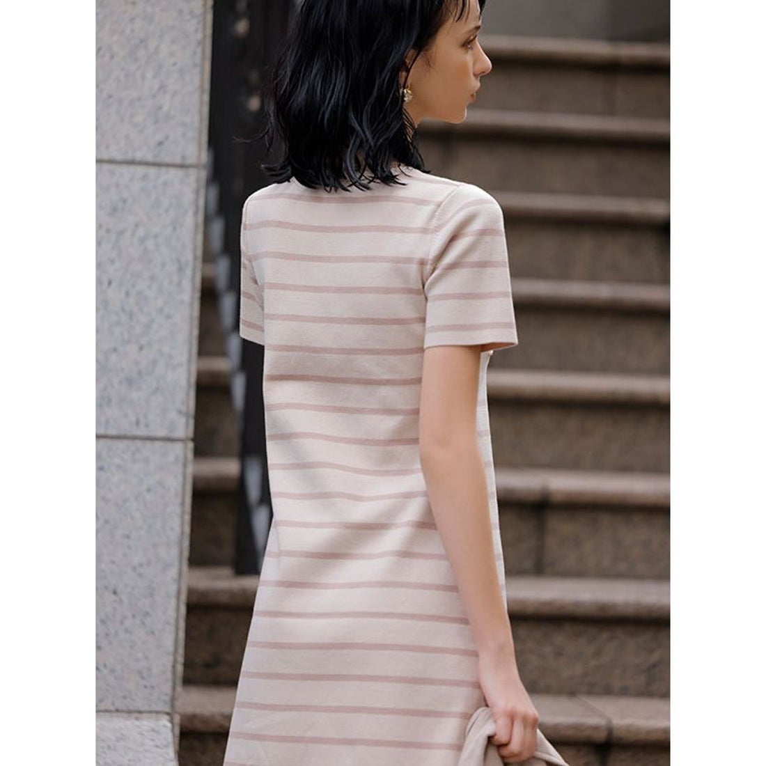 エイミーイストワール EIMY ISTOIRE eimyクラシックボーダーニットミニ