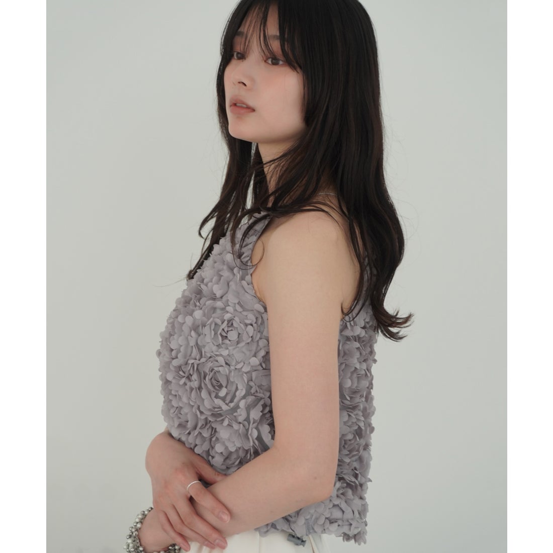 エイミーイストワール EIMY ISTOIRE ボリュームフラワーモチーフアメ