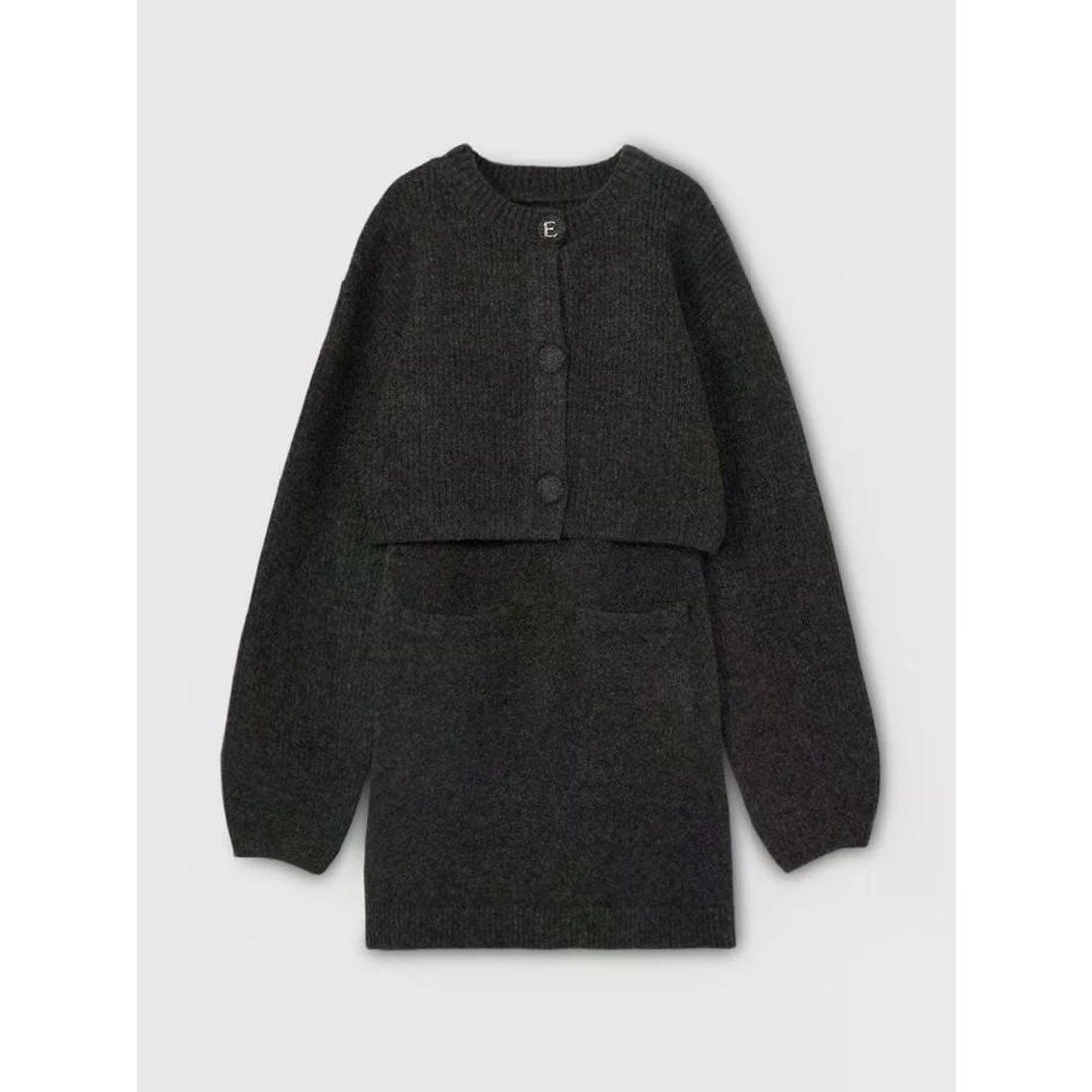 エイミーイストワール EIMY ISTOIRE ロゴボタンニットセットワンピース