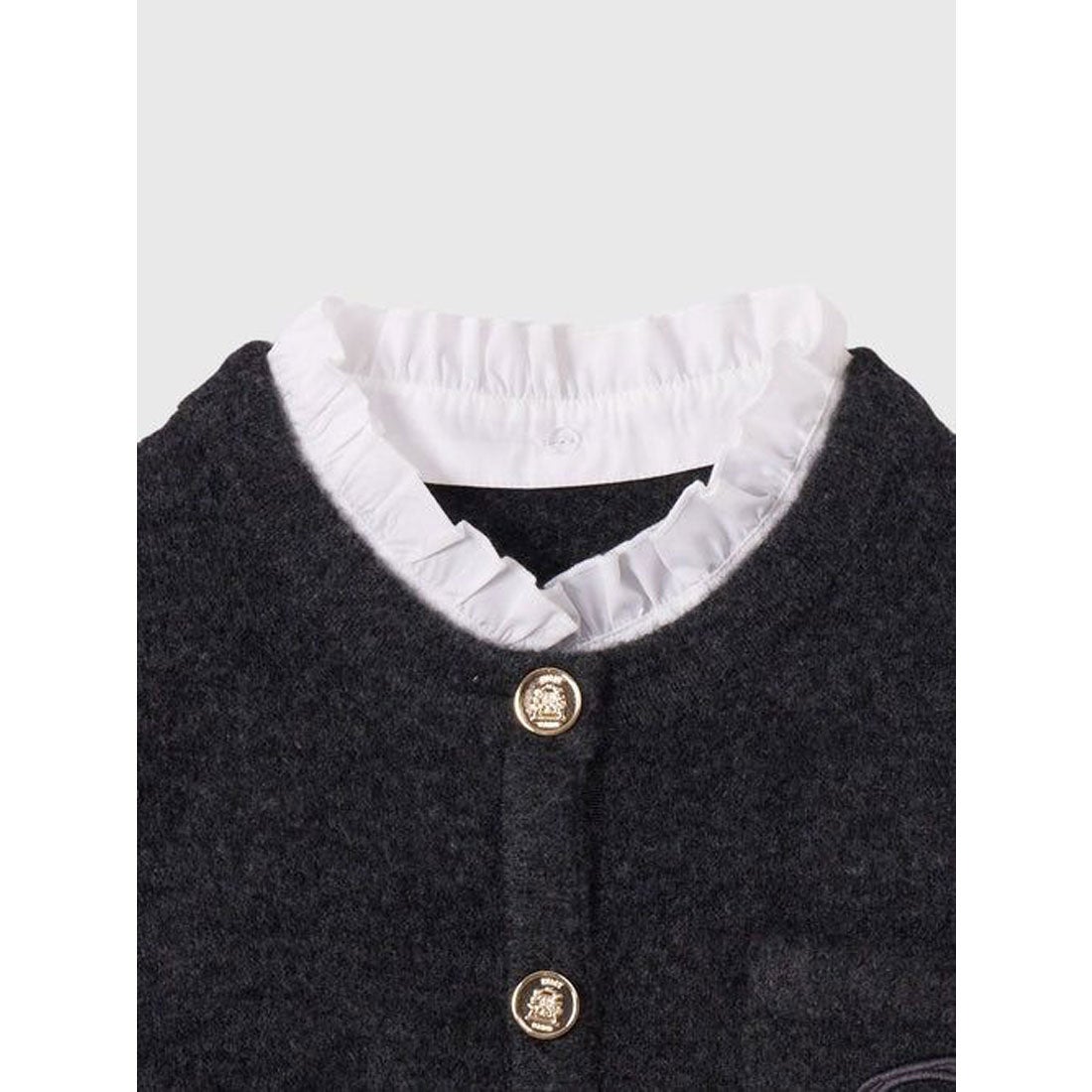 エイミーイストワール EIMY ISTOIRE Attachedcollrモヘアカーディガン