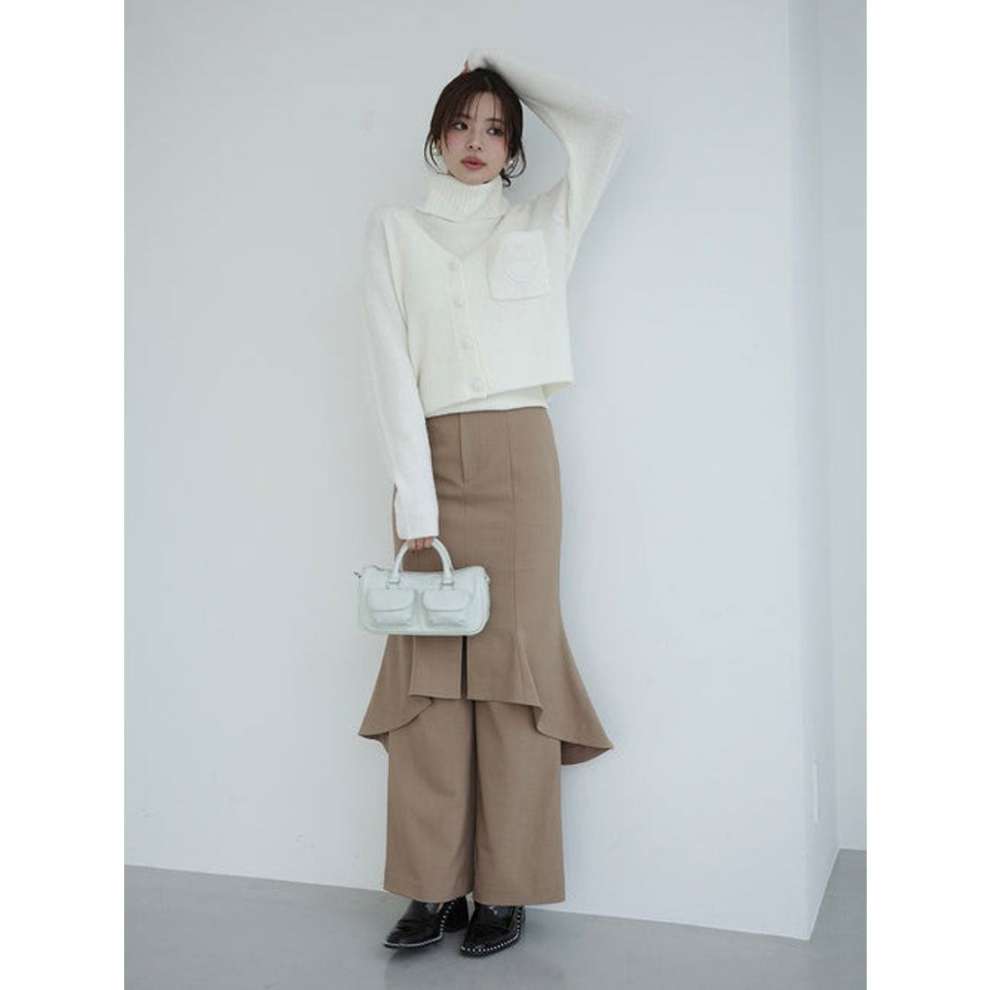 エイミーイストワール EIMY ISTOIRE ブークレニットカーディガン