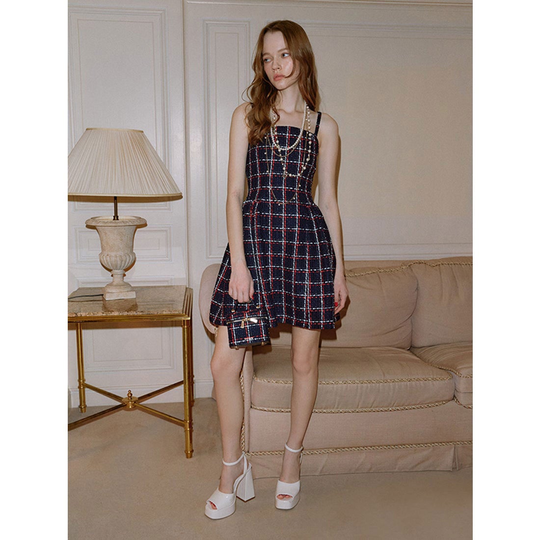 エイミーイストワール EIMY ISTOIRE eimy ribbon ツイードベアミニ