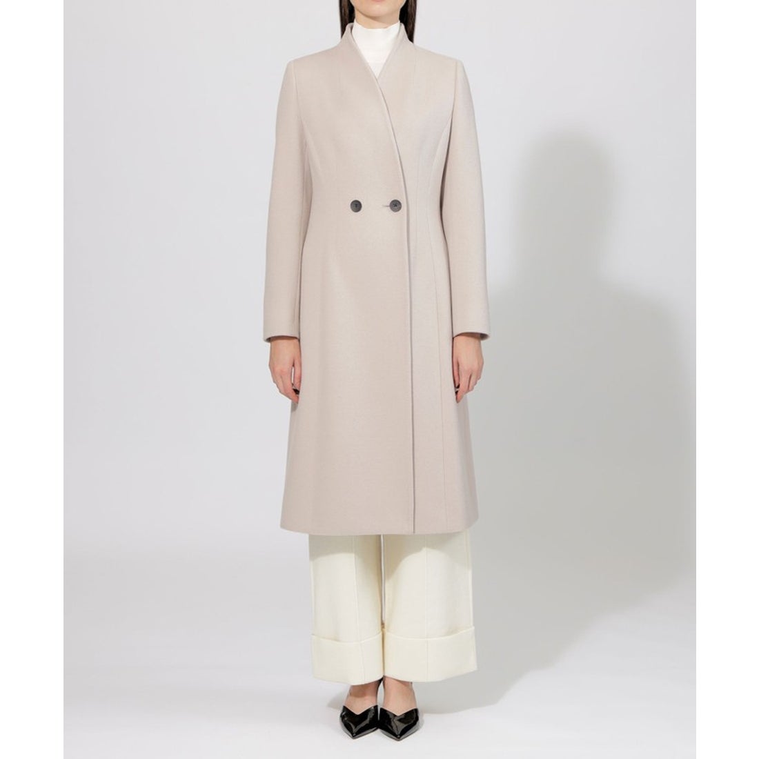エポカ EPOCA カメリア ウールロングコート （ベージュ