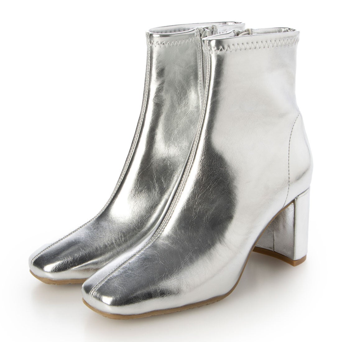 EVOL/イーボル】 ソフトストレッチ7cmヒールショートブーツ IX5478