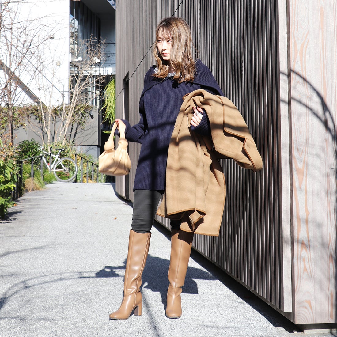 EVOL/イーボル】 ロングブーツ IR9623（ブラウン） -アウトレット通販