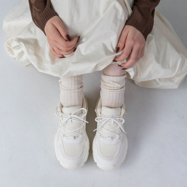 EVOL/イーボル】【XS-LLサイズ展開】軽量厚底レースアップスニーカー