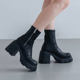 EVOL/イーボル】 サイドファスナー10cm厚底ショートブーツ IX5545