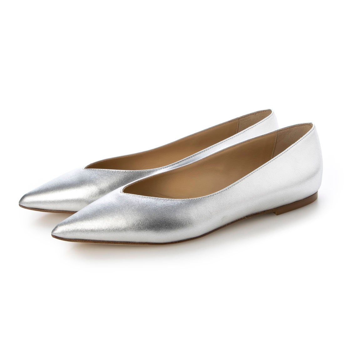 ファビオルスコーニ FABIO RUSCONI Vカットベーシックフラットシューズ