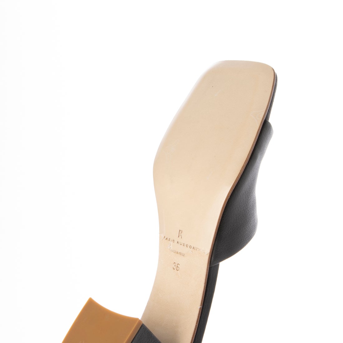 ファビオルスコーニ FABIO RUSCONI ミュール （ブラック） -靴