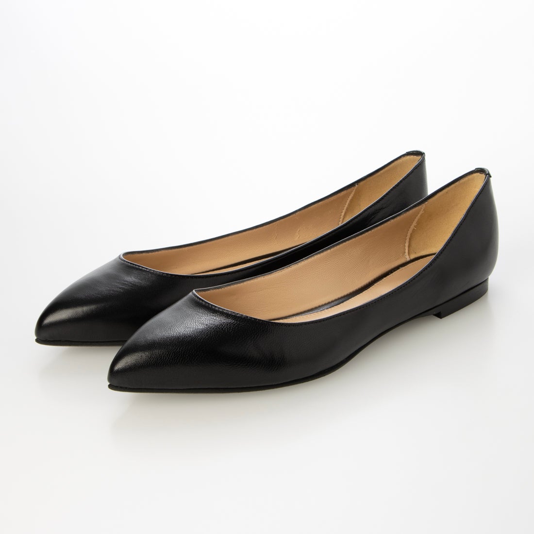 ファビオルスコーニ FABIO RUSCONI ポインテッドパンプス （ブラック