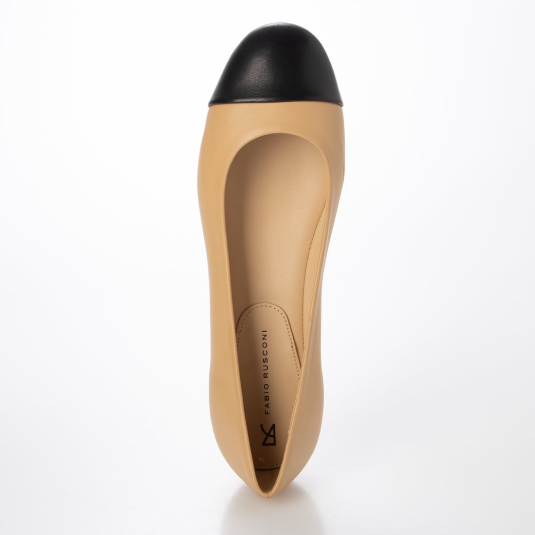 ファビオルスコーニ FABIO RUSCONI フラットパンプス （ベージュ） -靴