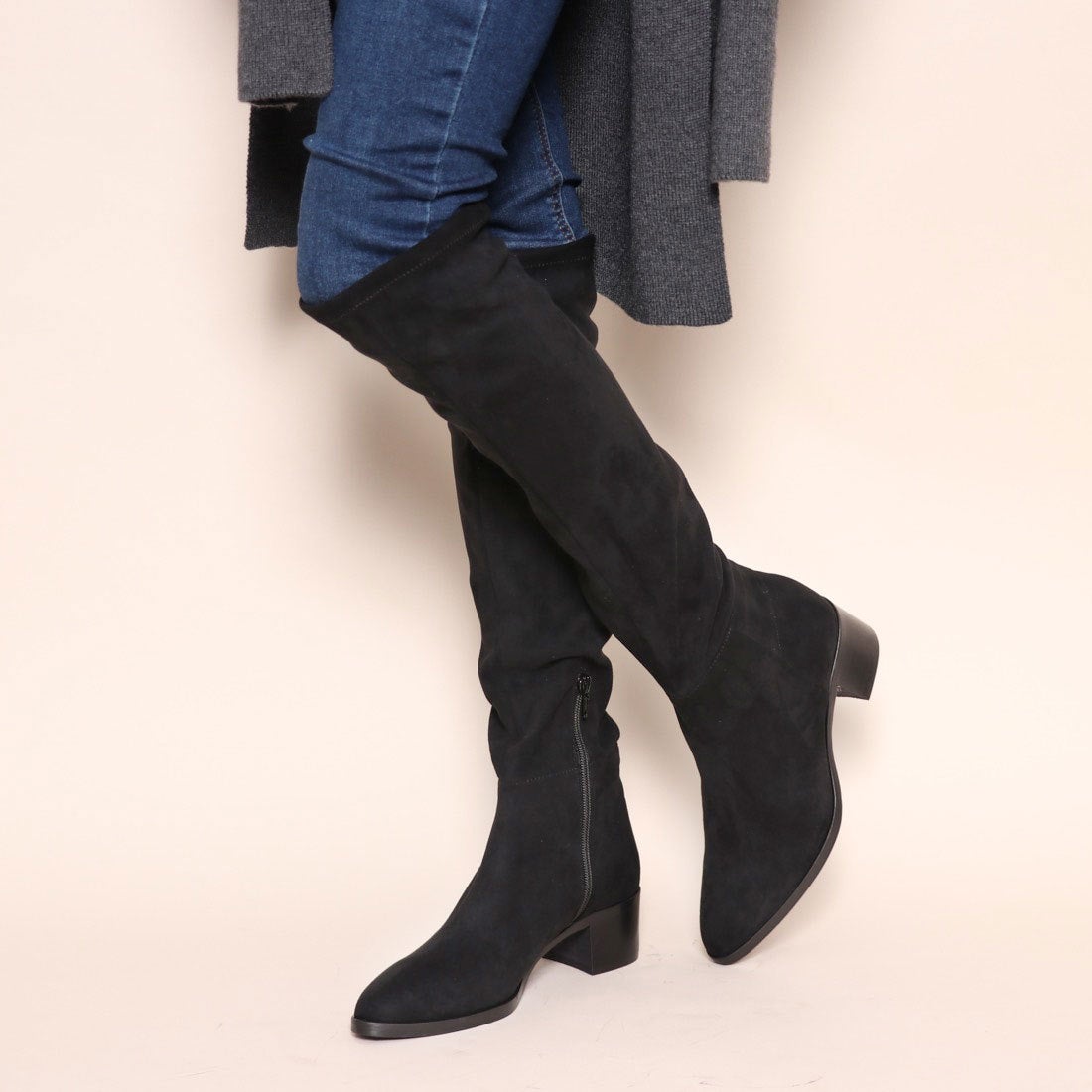 マユ様☆FABIO RUSCONIファビオルスコーニ ストレッチニーハイブーツ