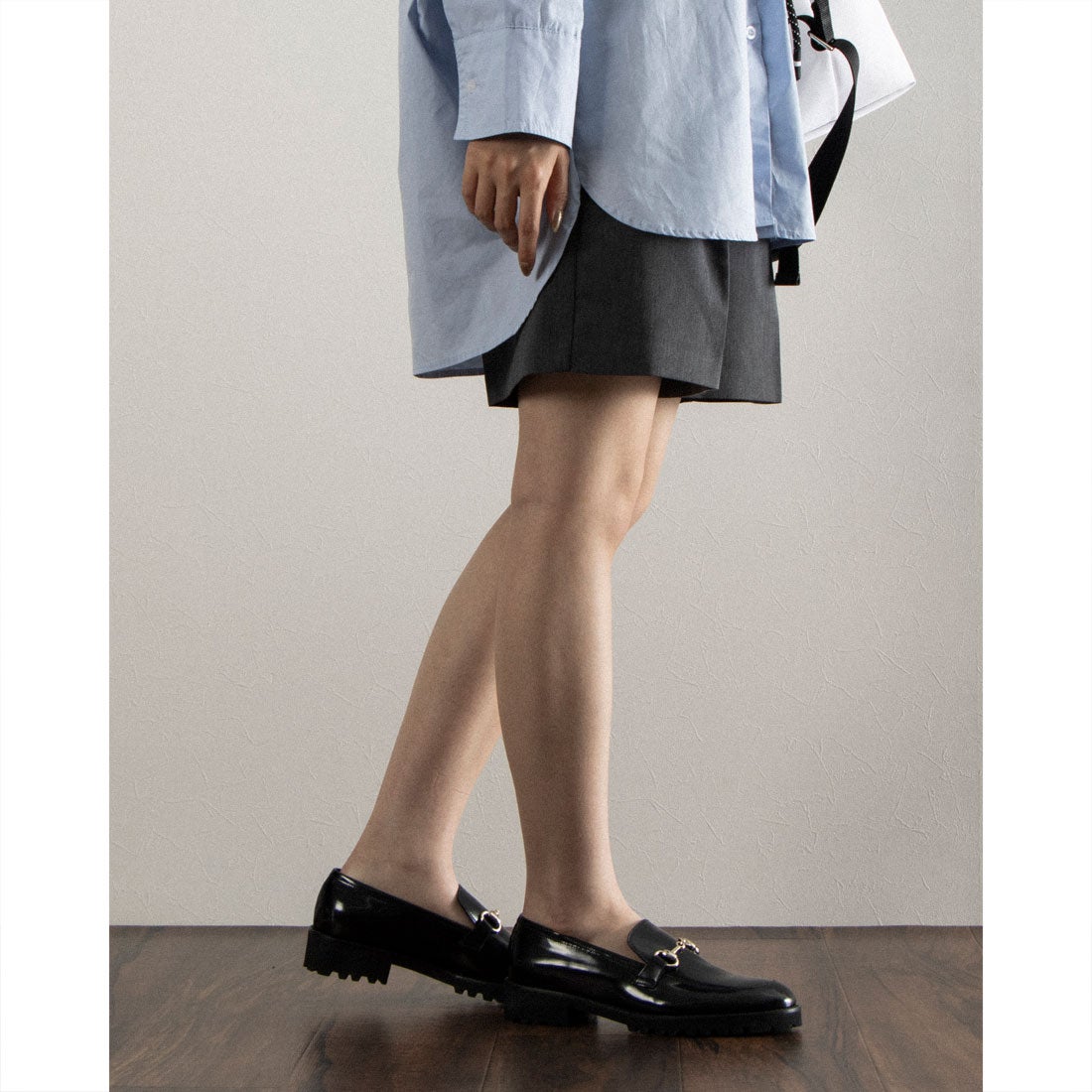 ○ファビオルスコーニ FABIO RUSCONI ビットローファー （ブラック