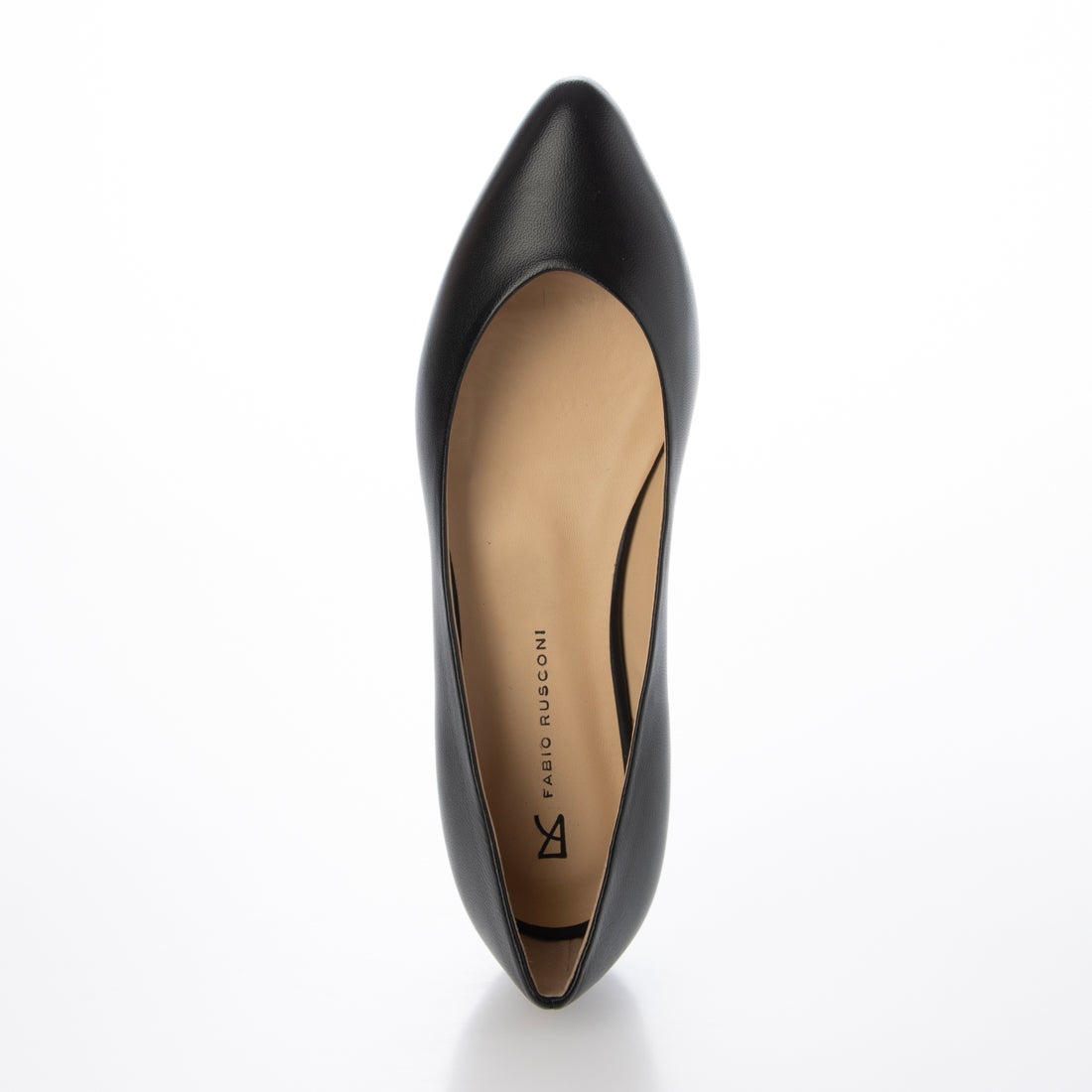 ○ファビオルスコーニ FABIO RUSCONI フラットパンプス （ブラック