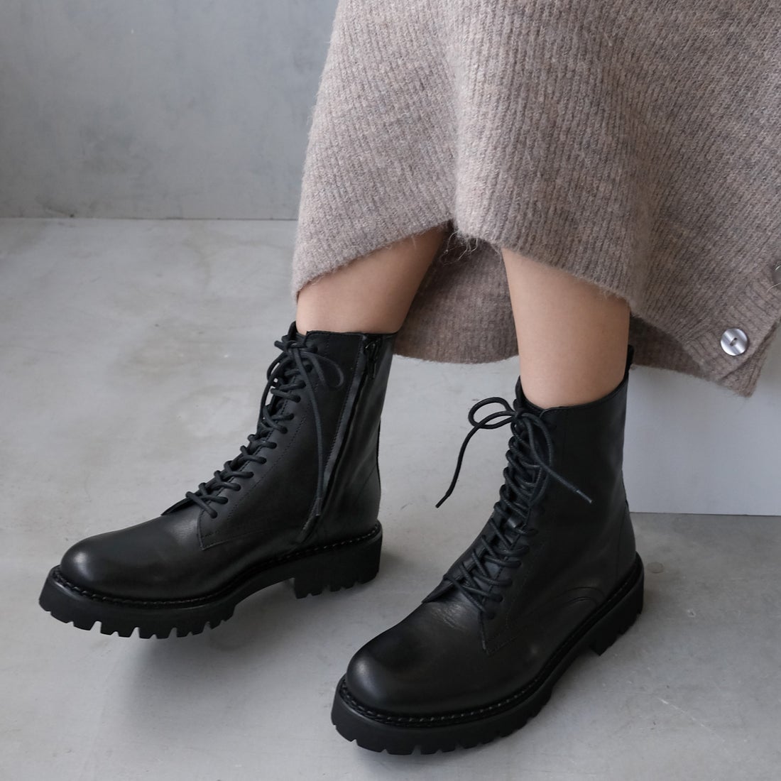 ファビオルスコーニ FABIO RUSCONI タンクソールレースアップショート