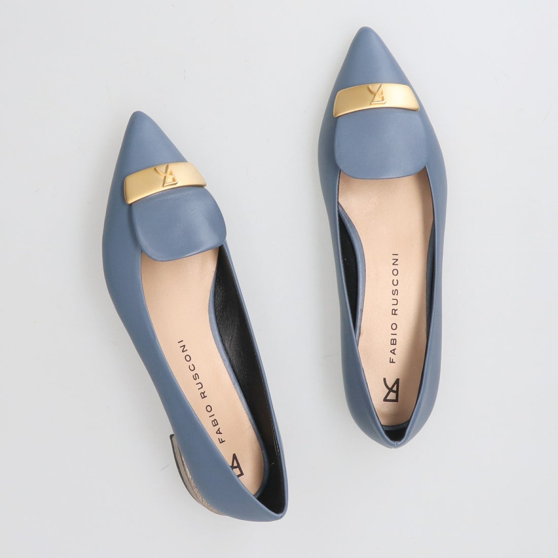 ファビオルスコーニ FABIO RUSCONI ローヒールポインテッドトウ