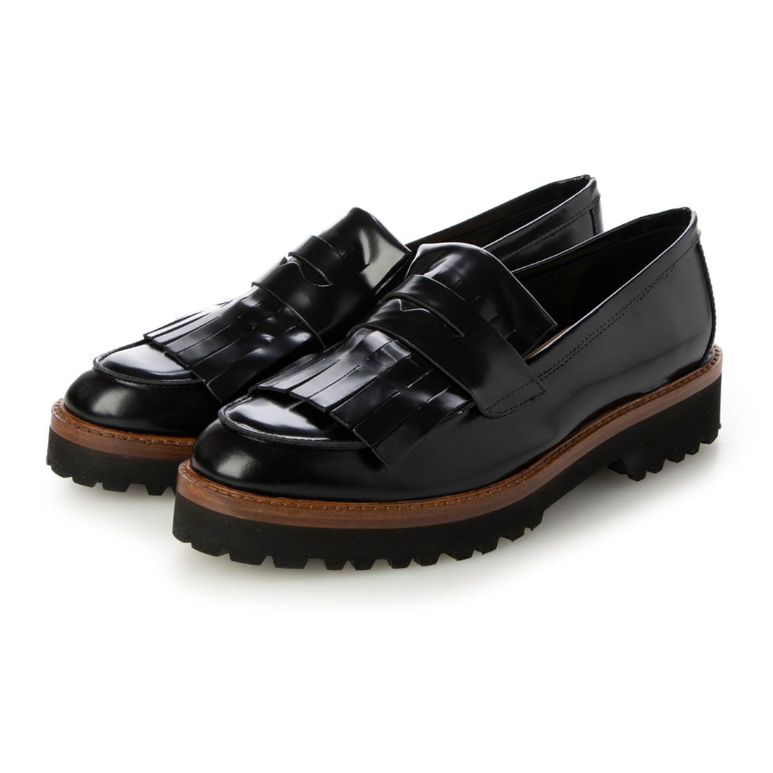 ファビオルスコーニ FABIO RUSCONI タンクソールキルト付きローファー