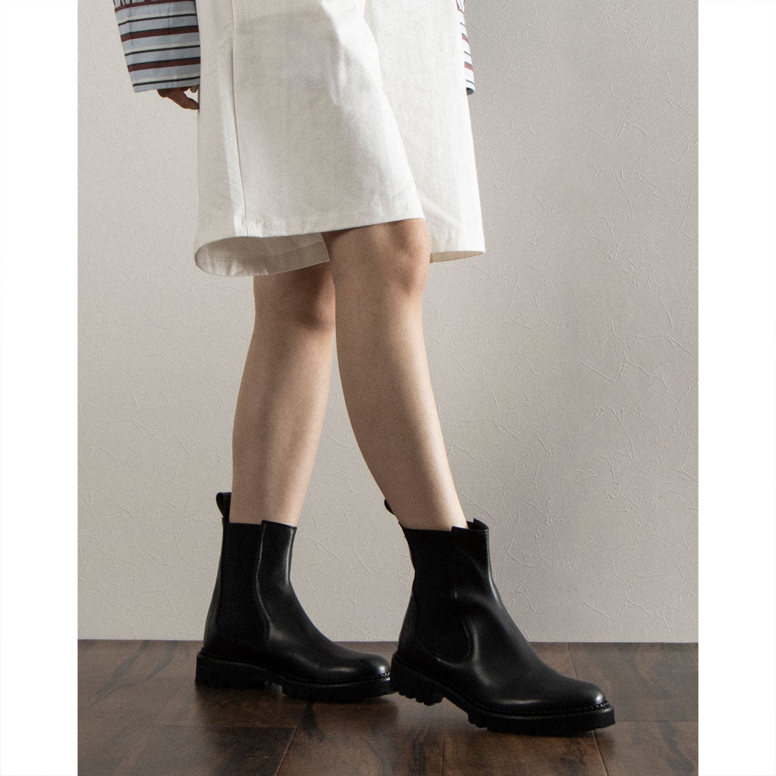 ○ファビオルスコーニ FABIO RUSCONI サイドゴアブーツ （ブラック