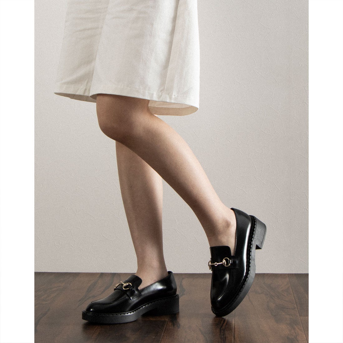 ファビオルスコーニ FABIO RUSCONI ビットローファー （ブラック