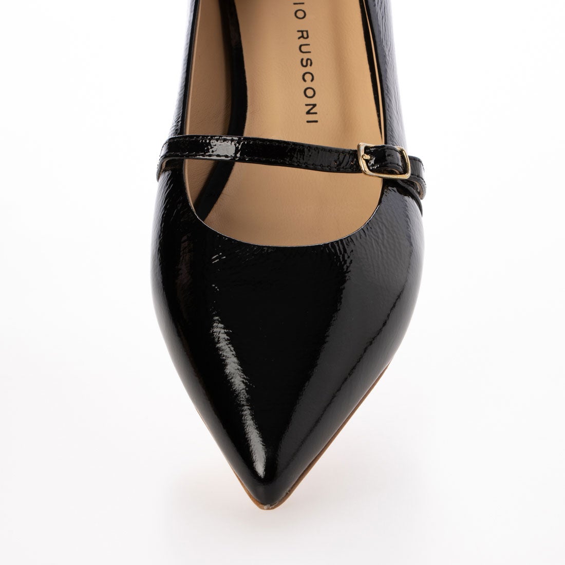 ファビオルスコーニ FABIO RUSCONI ストラップ付きポインテッドトゥ