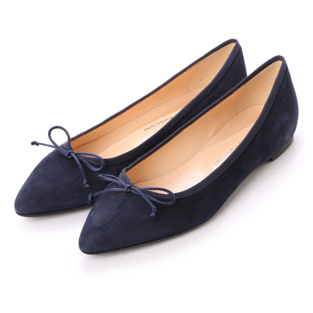 ○ファビオルスコーニ FABIO RUSCONI フラットシューズ（ネイビー