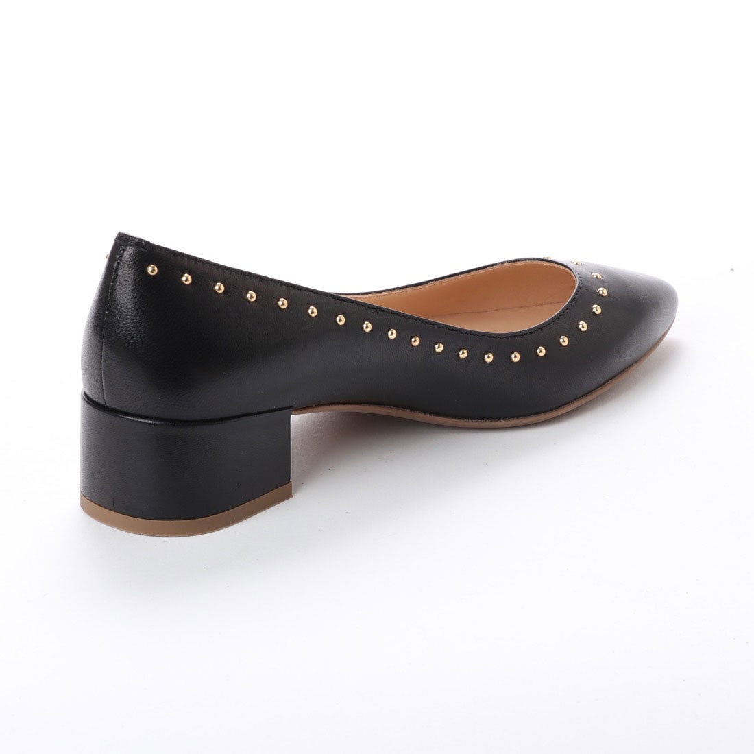 〇ファビオルスコーニ FABIO RUSCONI スタッズパンプス （ブラック