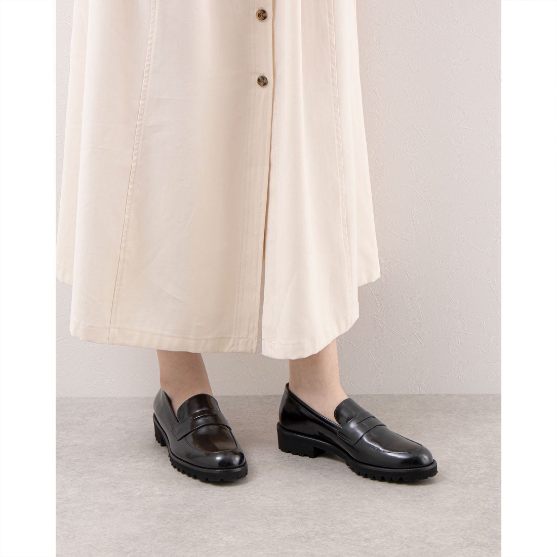 ファビオルスコーニ FABIO RUSCONI EVAタンクソールローファー