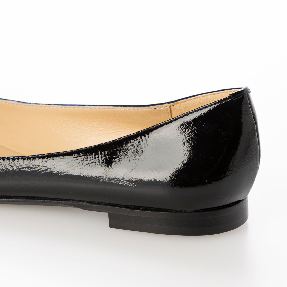 ○ファビオルスコーニ FABIO RUSCONI フラットパンプス （ブラック