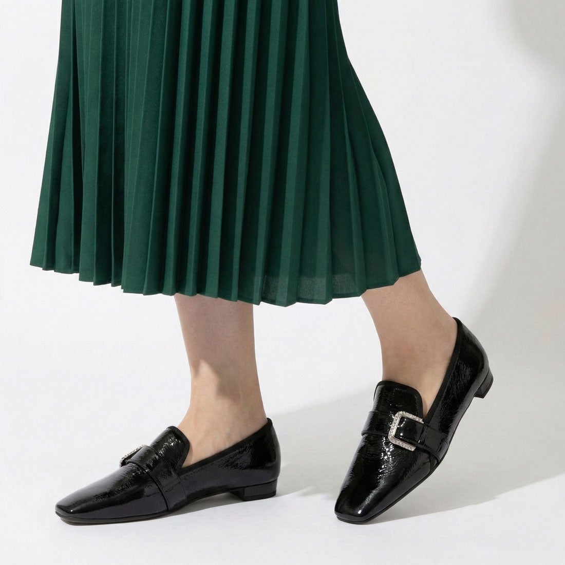 ファビオルスコーニ FABIO RUSCONI オペラシューズ （ブラック） -靴