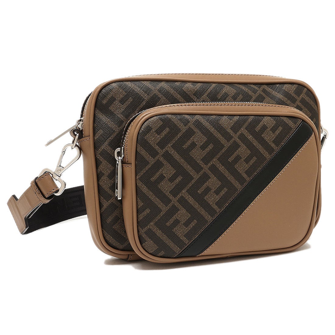 フェンディ FENDI ショルダーバッグ カメラケース ブラウン メンズ
