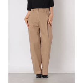 ファイン FINE センタープレスチノワイドパンツ （ベージュ