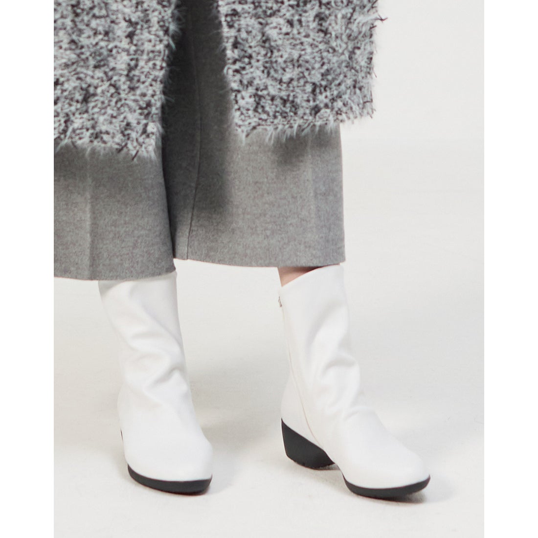 ソフトレザーブーツ900 （ホワイト） -fitfit(フィットフィット