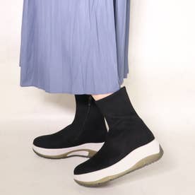 防水ストレッチブーツ （スエードブラック） -fitfit(フィットフィット