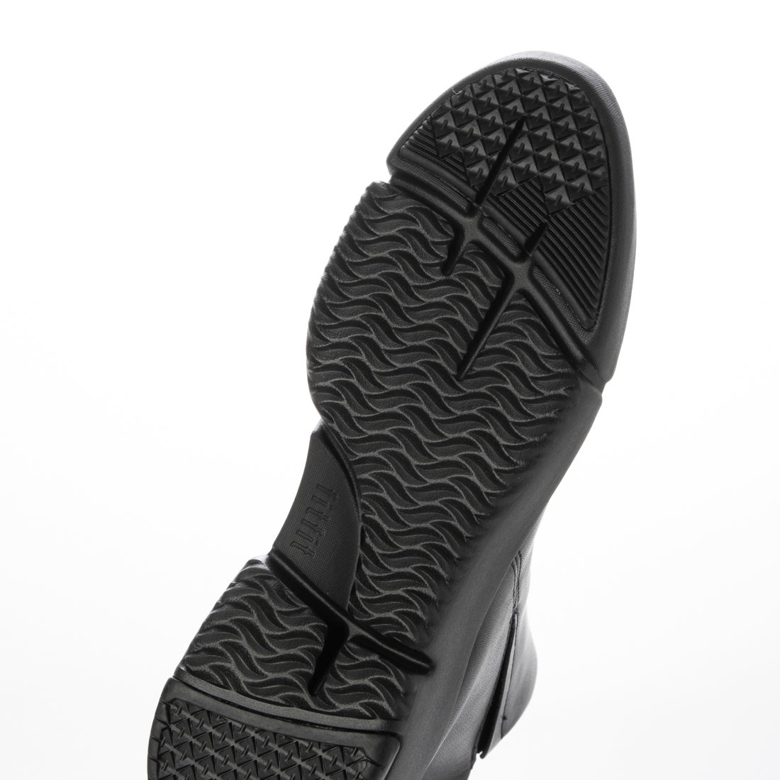 ソフトレザーミドルブーツ （ブラック） -fitfit(フィットフィット