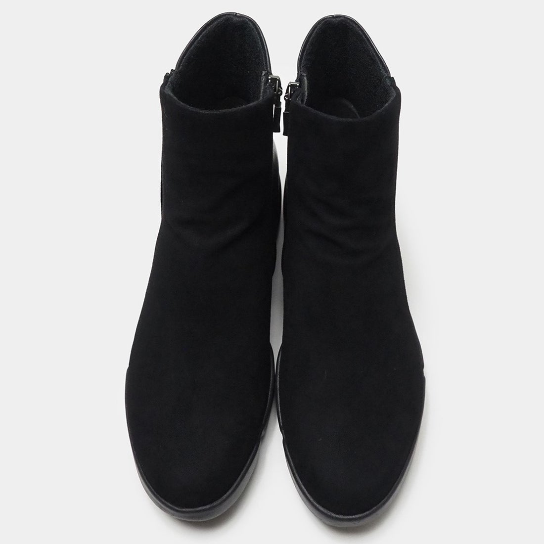 ソフトレザーミドルブーツ （ブラック2） -fitfit(フィットフィット