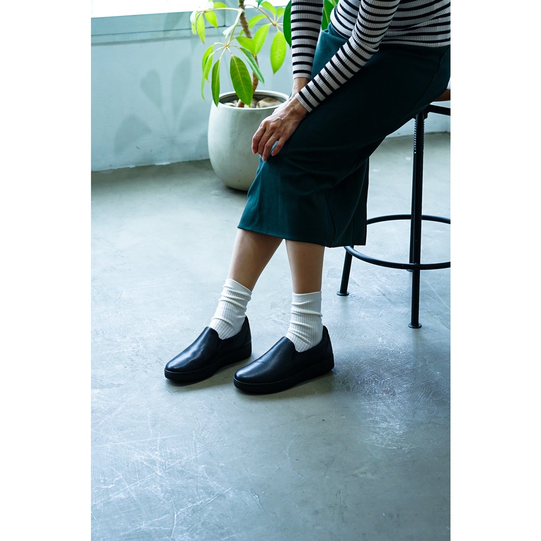 フィットフロップ fitflop 【23AW】RALLY LEATHER SLIP-ON SKATE