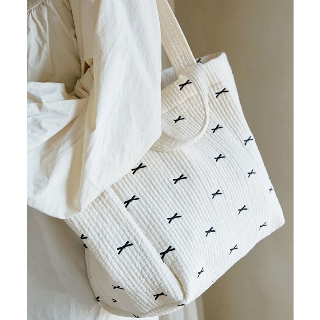 フロージュ florge 【2size展開】2WAY ミニリボンヌビトートバッグ