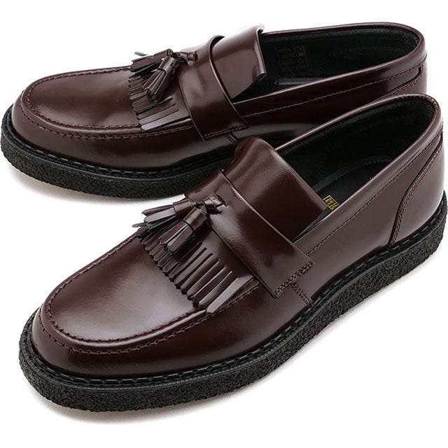フレッドペリー FRED PERRY FP×GEORGE COX TASSEL LOAFER LEA OXBLOOD