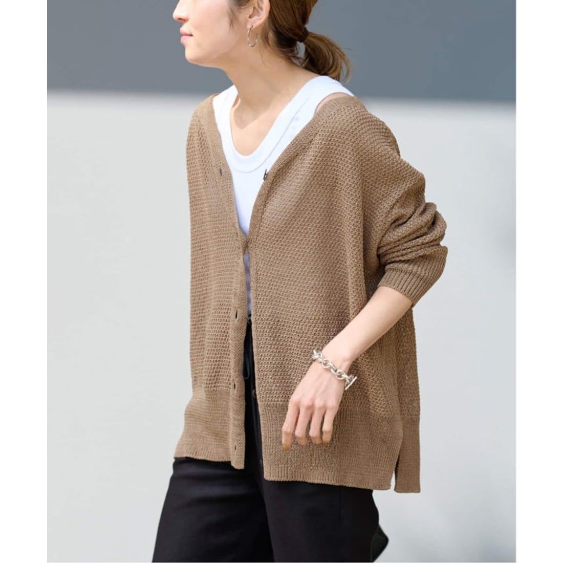 フレームワーク FRAMeWORK ≪追加≫カノコ 2WAY Back開きカーディガン