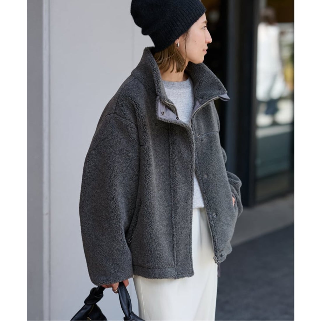 フレームワーク FRAMeWORK ≪追加予約≫ウールボアスタンドブルゾン