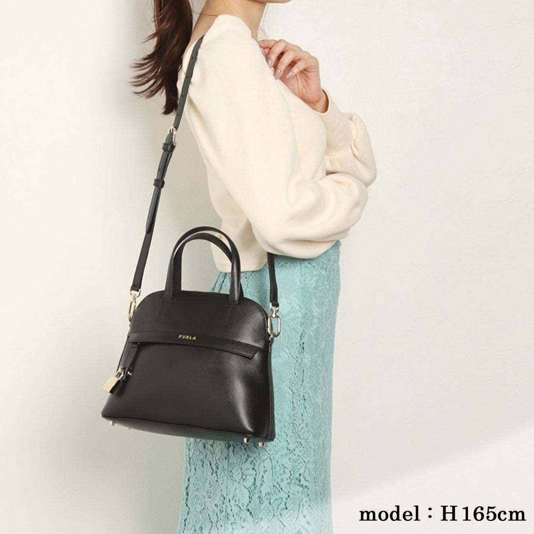 フルラ FURLA PIPER S DOME ハンドバッグ （NERO） -アウトレット通販