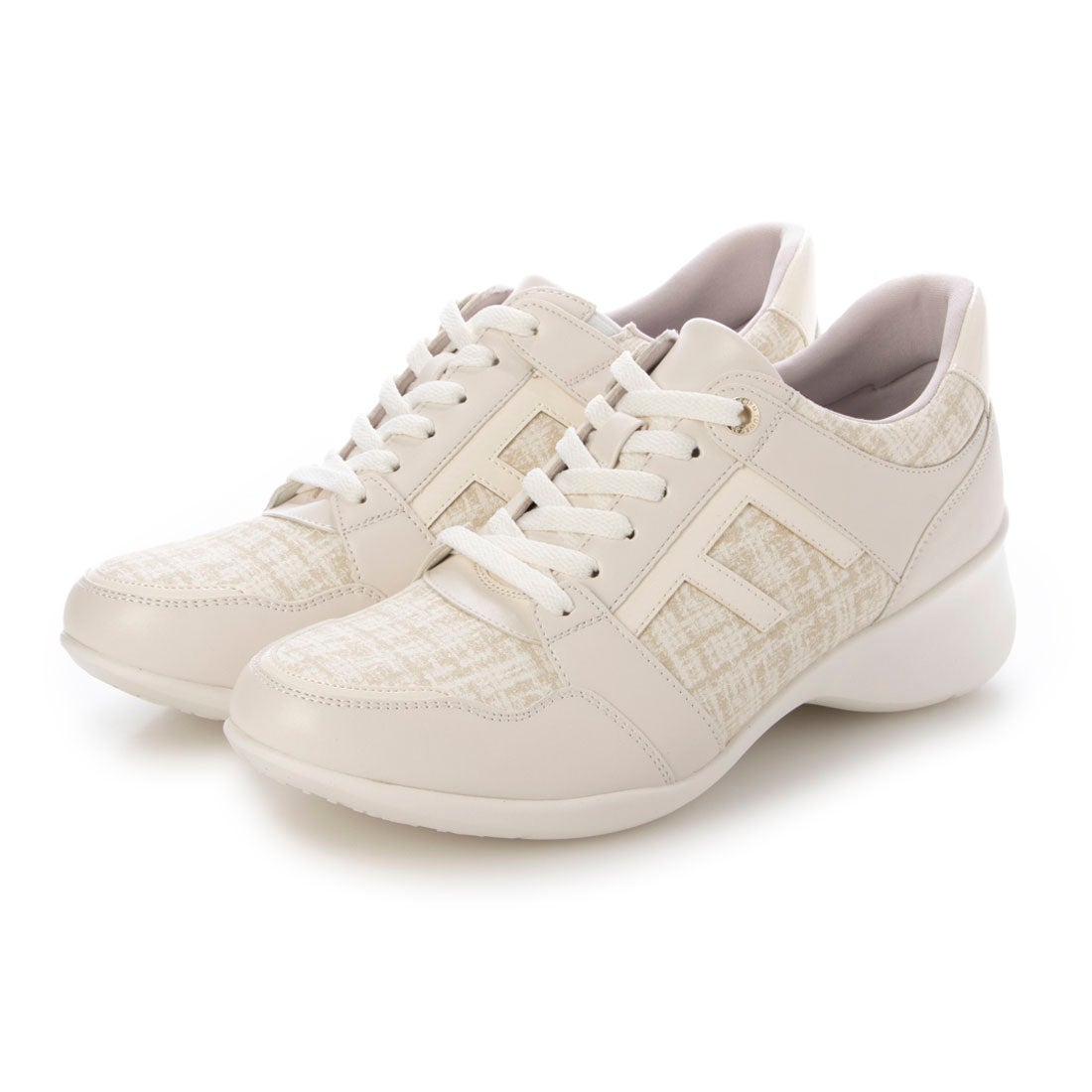 幅広 3E 防水 ウェッジスニーカー＜4.0cmヒール＞ 【22.0cm～25.0cm