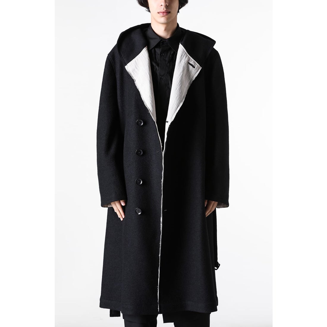 グラウンド ワイ Ground Y Hoodette Coat （Black） -FASCINATE