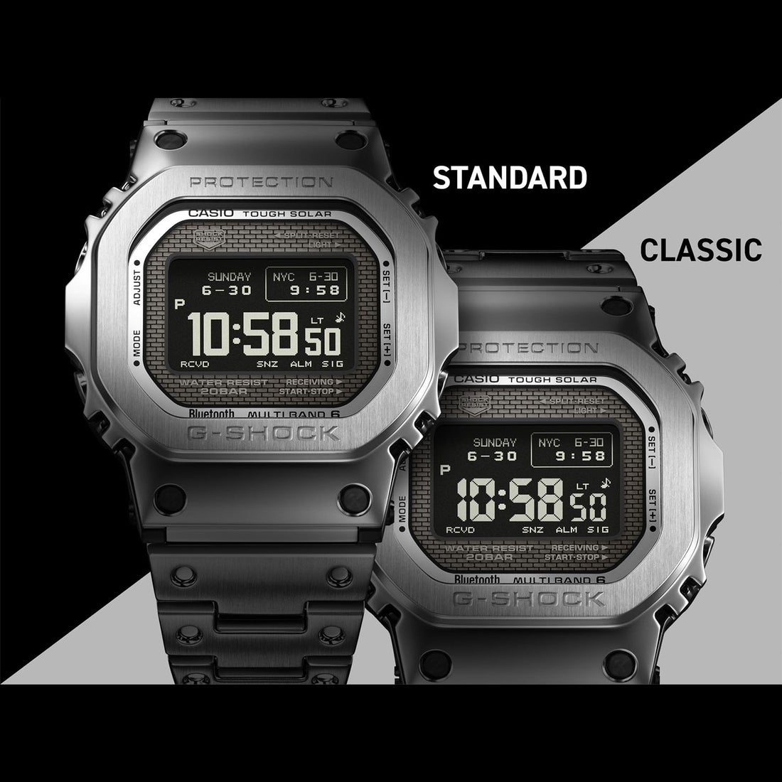 G-SHOCK】フルメタル / スマートフォンリンク&電波ソーラー / GMW