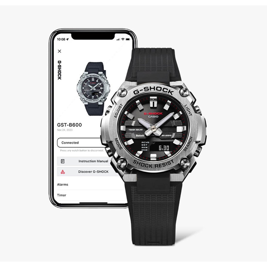 G-SHOCK】G-STEEL / ソーラー / GST-B600D-1AJF （シルバー×ブラック