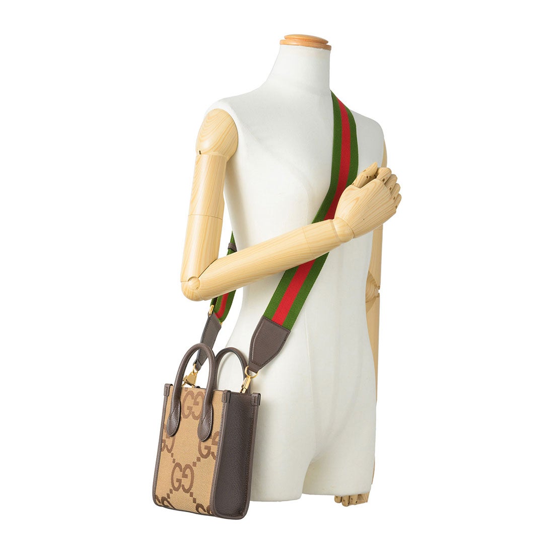 グッチ GUCCI ショルダーバッグ ジャンボ GG キャンバス ミニトート